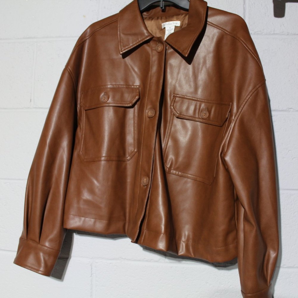 Ophelia Roe Faux Leather Jacket. Brand New With Tags